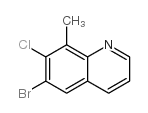 6-Bromo-7-chloro-8-methylquinoline - Chemical structure and product image