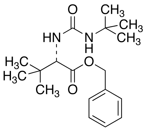 N-tert-Butylcarbamoyl-L-tert-leucine Benzyl Ester - Chemical structure and product image