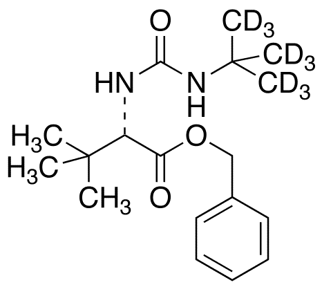 N-tert-Butylcarbamoyl-L-tert-leucine-d9 Benzyl Ester - Chemical structure and product image