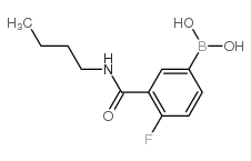 3-(n-Butylcarbamoyl)-4-fluorophenylboronic acid - Chemical structure and product image