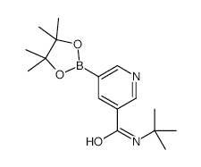 5-(t-Butylcarbamoyl)pyridine-3-boronic acid, pinacol ester - Chemical structure and product image