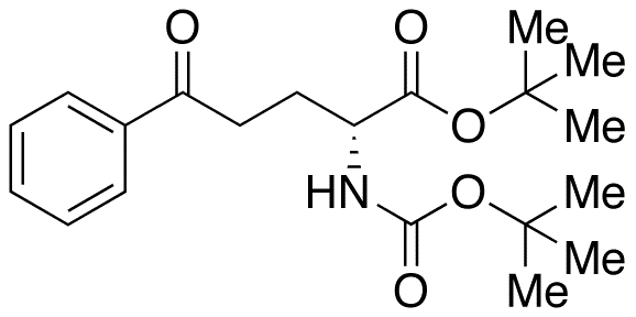 (R)-tert-Butyl 2-(tert-Butoxycarbonylamino)-5-oxo-5-phenylpentanoate - Chemical structure and product image
