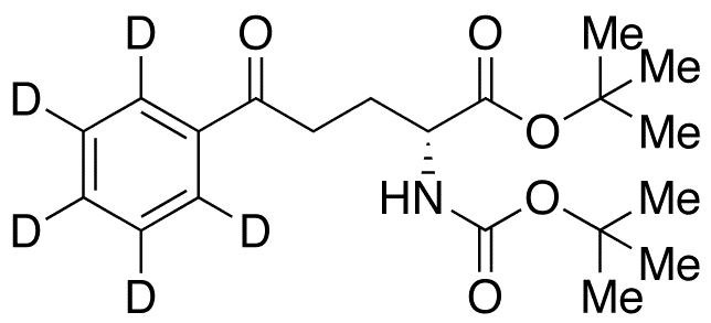 (R)-tert-Butyl 2-(tert-Butoxycarbonylamino)-5-oxo-5-phenylpentanoate-d5 - Chemical structure and product image