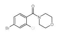 4-Bromo-2-chloro-1-(morpholinocarbonyl)benzene - Chemical structure and product image