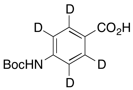 4-(N-tert-Butoxycarbonyl)aminobenzoic Acid-d4 - Chemical structure and product image
