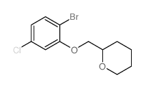 1-Bromo-4-chloro-2-(tetrahydropyran-2-ylmethoxy)benzene - Chemical structure and product image