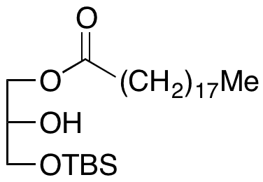 (S)-3-((tert-Butyldimethylsilyl)oxy)-2-hydroxypropyl Nonadecanoate - Chemical structure and product image