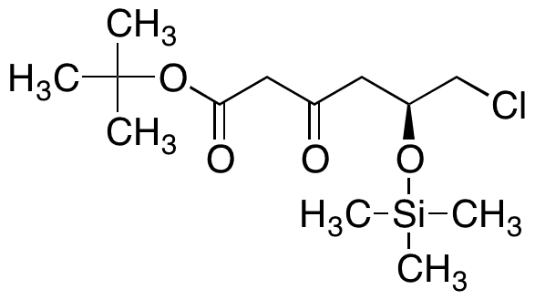 tert-Butyl 6-Chloro-5(S)-[(trimethylsilyl)oxy]-3-oxohexanoate - Chemical structure and product image