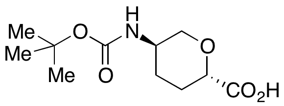 (2S,5R)-5-[(tert-Butoxycarbonyl)amino]tetrahydro-2H-pyran-2-carboxylic Acid - Chemical structure and product image