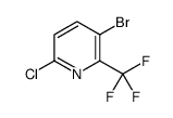 3-Bromo-6-chloro-2-(trifluoromethyl)pyridine - Chemical structure and product image