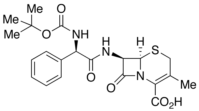 N-tert-Butoxycarbonylcephalexin - Chemical structure and product image