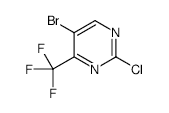 5-Bromo-2-chloro-4-(trifluoromethyl)pyrimidine - Chemical structure and product image