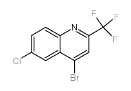 4-Bromo-6-chloro-2-(trifluoromethyl)quinoline - Chemical structure and product image