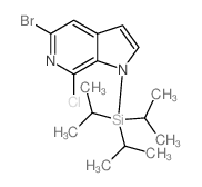 5-Bromo-7-chloro-1-(triisopropylsilyl)-1h-pyrrolo[2,3-c]pyridine - Chemical structure and product image