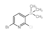 6-Bromo-2-chloro-3-(trimethylsilyl)pyridine - Chemical structure and product image