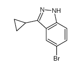 5-Bromo-3-cyclopropyl-1H-indazole - Chemical structure and product image