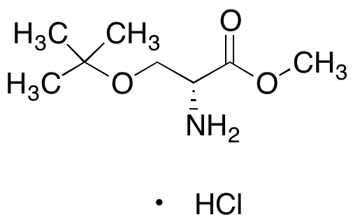 O-tert-Butyl-D-serine Methyl Ester Hydrochloride - Chemical structure and product image