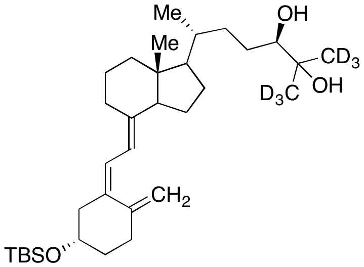 (S)-5-((tert-Butyldimethylsilyl)oxy)-secalciferol-d6 - Chemical structure and product image
