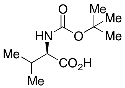 tert-Butoxycarbonyl-D-valine - Chemical structure and product image