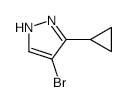 4-Bromo-3-cyclopropyl-1H-pyrazole - Chemical structure and product image