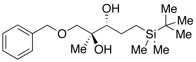 4-O-tert-Butyldimethylsilyl-2,3-dihydroxy-2-methyl-butan-1,4-diol 1-O-Benzyl Ester - Chemical structure and product image