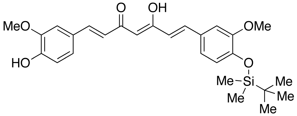 O-tert-Butyl-dimethylsilyl Curcumin - Chemical structure and product image