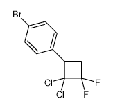 1-Bromo-4-(2,2-dichloro-3,3-difluorocyclobutyl)benzene - Chemical structure and product image
