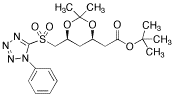 tert-Butyl 2-[(4R,6S)-2,2-Dimethyl-6-[(1-phenyl-1H-terazol-5-ylsulfonyl)methyl]-1,3-dioxan-4-yl]acetate - Chemical structure and product image