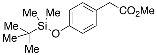4-tert-Butyldimethylsilyloxybenzeneacetic Acid Methyl Ester - Chemical structure and product image