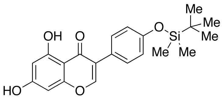 4-O-tert-Butyldimethylsilyl Genistein - Chemical structure and product image