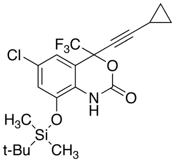 8-(tert-Butyldimethylsilyloxy) 8-Hydroxy Efavirenz, Technical Grade - Chemical structure and product image