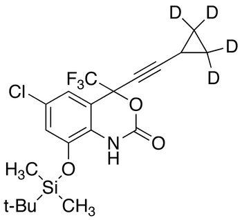 8-(tert-Butyldimethylsilyloxy) 8-Hydroxy Efavirenz-d4 - Chemical structure and product image