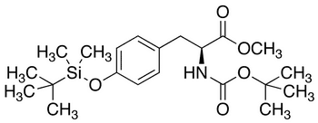 O-tert-Butyldimethylsilyl-N-t-butoxycarbonyl-L-tyrosine, Methyl Ester - Chemical structure and product image
