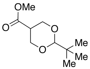 2-tert-Butyl-1,3-dioxane-5-carboxylic Acid Methyl Ester - Chemical structure and product image