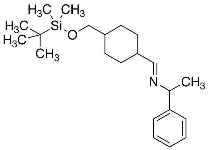 1-[4-(tert-Butyldimethylsilyloxymethyl)cyclohexyl]methylidene]-1-phenylethanamine - Chemical structure and product image