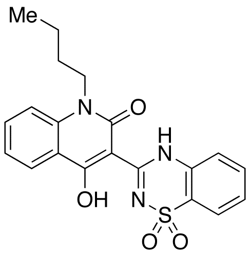 1-Butyl-3-(1,1-dioxido-2H-1,2,4-benzothiadiazin-3-yl)-4-hydroxy-2(1H)-quinolinone - Chemical structure and product image