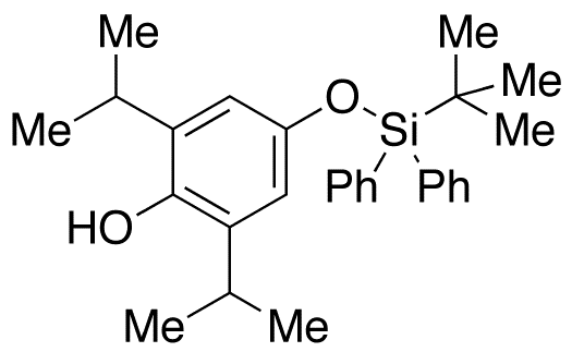 4-(tert-Butyldiphenylsilyl)hydroxy Propofol - Chemical structure and product image