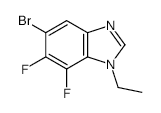 5-Bromo-1-ethyl-6,7-difluoro-1,3-benzodiazole - Chemical structure and product image