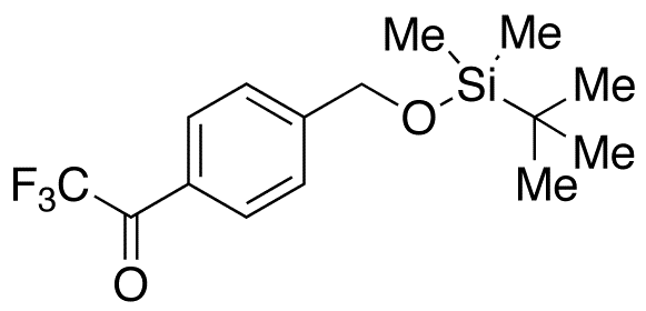 O-tert-Butyldimethylsilyl-benzyl Alcohol 4-(2,2,2-Trifluoroethanone) - Chemical structure and product image