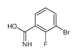 3-Bromo-2-fluorobenzamide - Chemical structure and product image