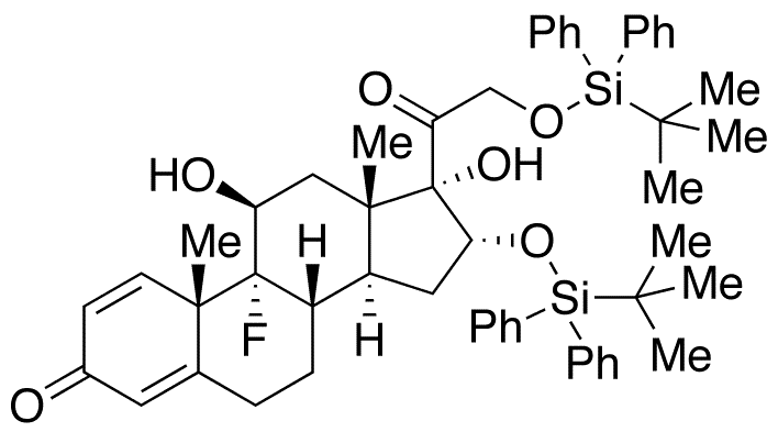 16,21-Di-O-[tert-Butyldiphenylsilyl]-triamcinolone - Chemical structure and product image