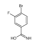 4-Bromo-3-fluorobenzamide - Chemical structure and product image