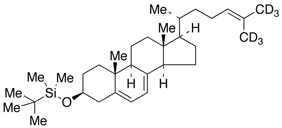 3-O-tert-Butyldimethylsilyl 7-Dehydro Desmosterol-d6 - Chemical structure and product image