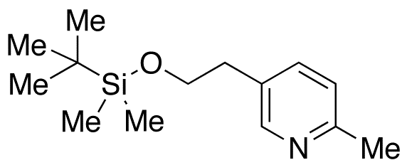 5-[2-(tert-Butyldimethylsilyloxy)ethyl]-2-methyl-pyridine - Chemical structure and product image