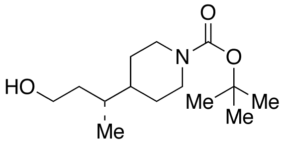 tert-Butyl 4-((R)-3-Hydroxy-1-methylpropyl)piperidine-1-carboxylate - Chemical structure and product image