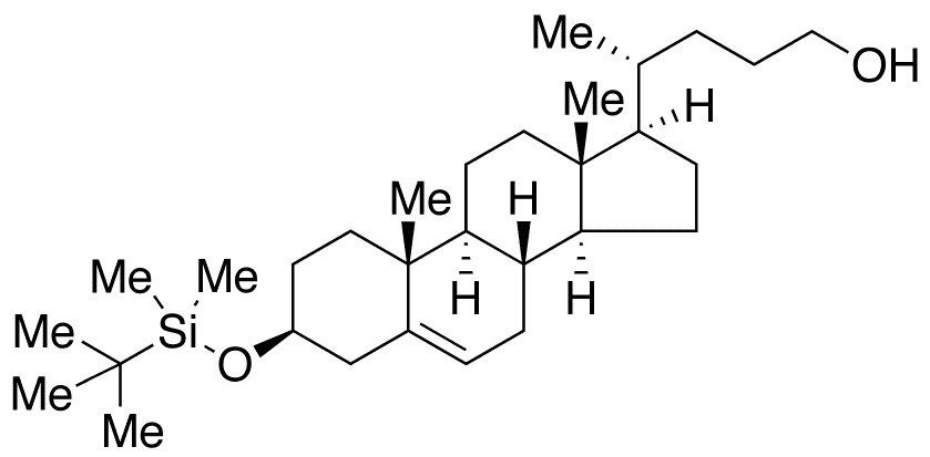 (3BETA)-3-O-tert-Butyldimethylsilyl-cholest-5-ene-3,24-diol - Chemical structure and product image