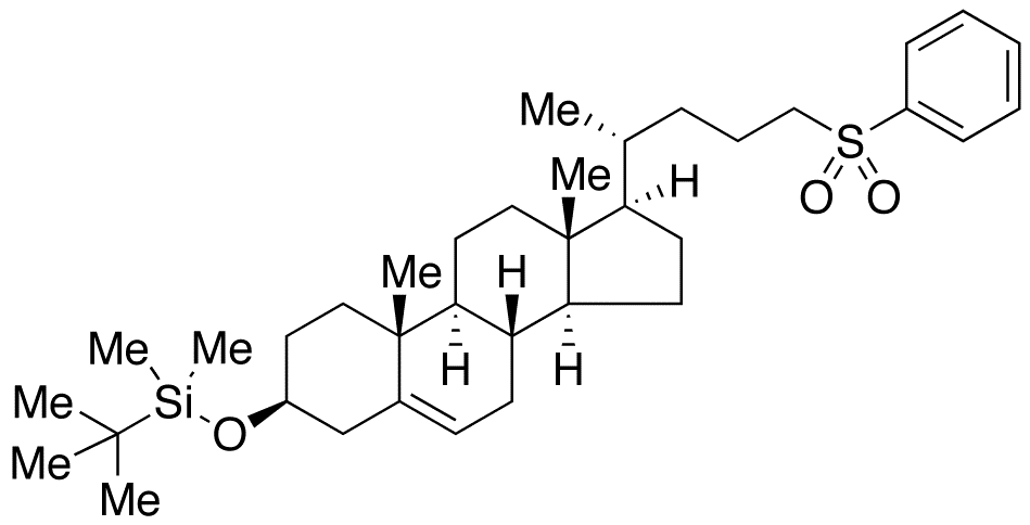 (3BETA)-3-O-tert-Butyldimethylsilyl-cholest-5-ene-3-ol Phenyl Sulfone - Chemical structure and product image