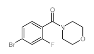 N-(4-Bromo-2-fluorobenzoyl)morpholine - Chemical structure and product image