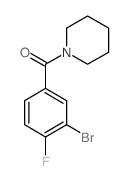 1-(3-Bromo-4-fluorobenzoyl)piperidine - Chemical structure and product image