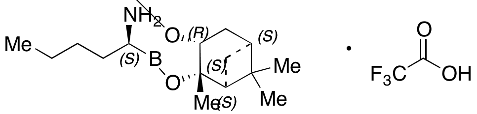 (ALPHAS,3aS,4S,6S,7aR)-ALPHA-Butylhexahydro-3a,5,5-trimethyl-4,6-methano-1,3,2-benzodioxaborole-2-methanamine 2,2,2-Trifluoroacetate - Chemical structure and product image